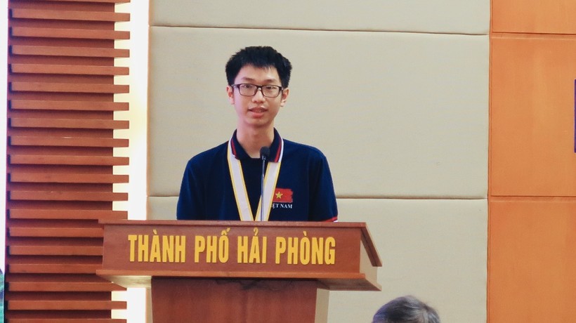 Nguyễn An Thịnh chia sẻ niềm vui khi đạt HCV Olympic Toán học quốc tế.