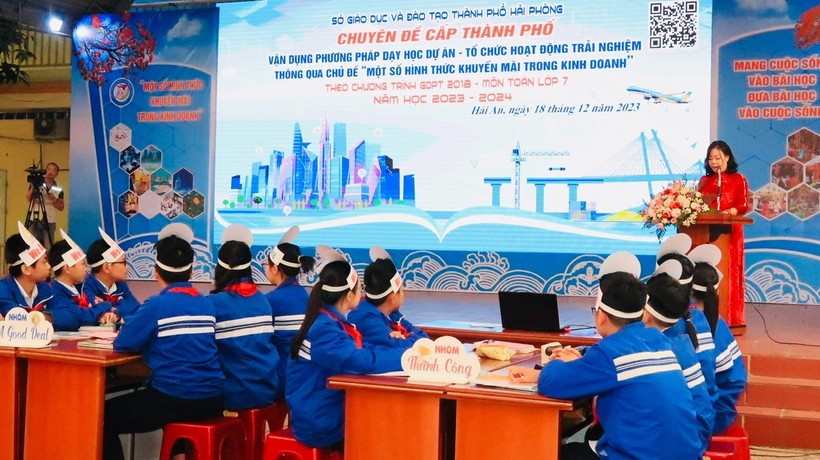 Chuyên đề môn Toán cấp thành phố tại Trường THCS Đằng Hải.