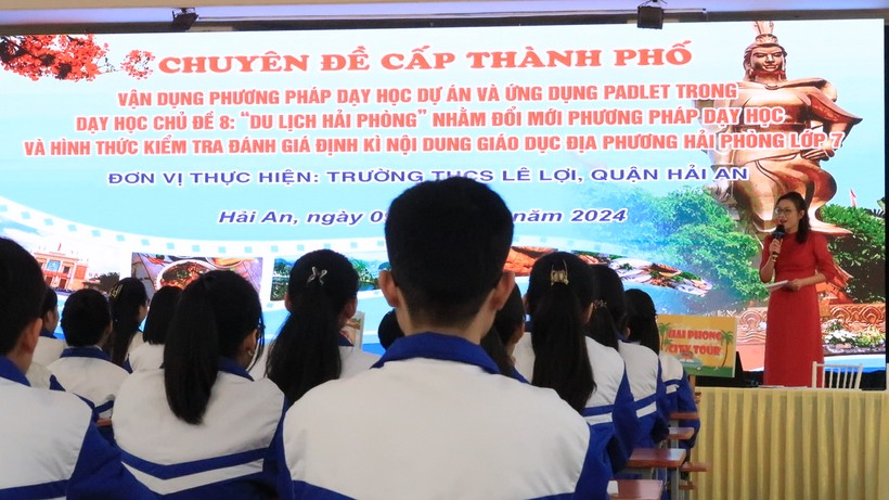 Chuyên đề chuyên môn cấp thành phố tại Trường THCS Lê Lợi.
