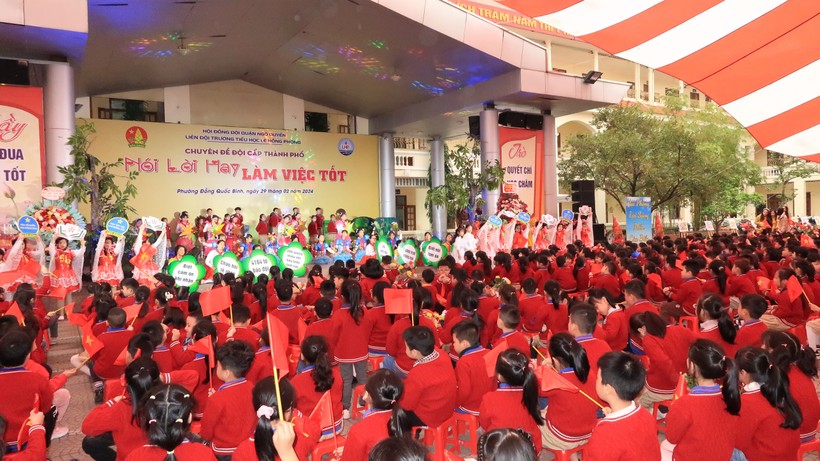 Chuyên đề đội cấp thành phố tại Trường Tiểu học Lê Hồng Phong, quận Ngô Quyền, TP Hải Phòng.