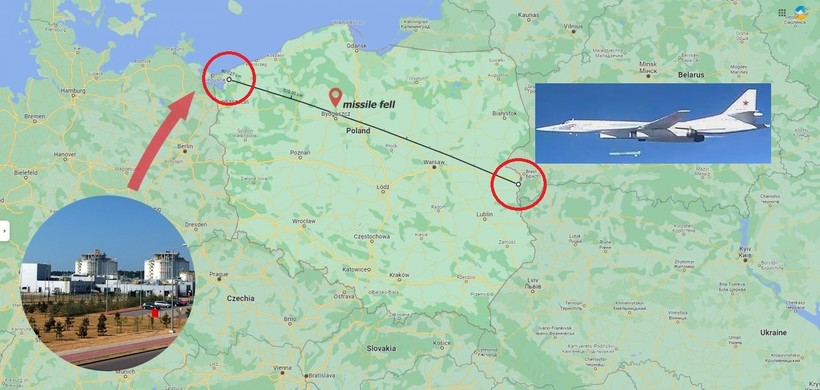 'Tên lửa lạc đường Kh-55 bay 450km, xuyên qua lãnh thổ Ba Lan'