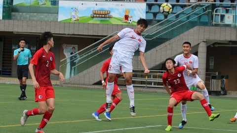  U18 Việt Nam về nhì tại giải U18 Quốc tế Hồng Kông