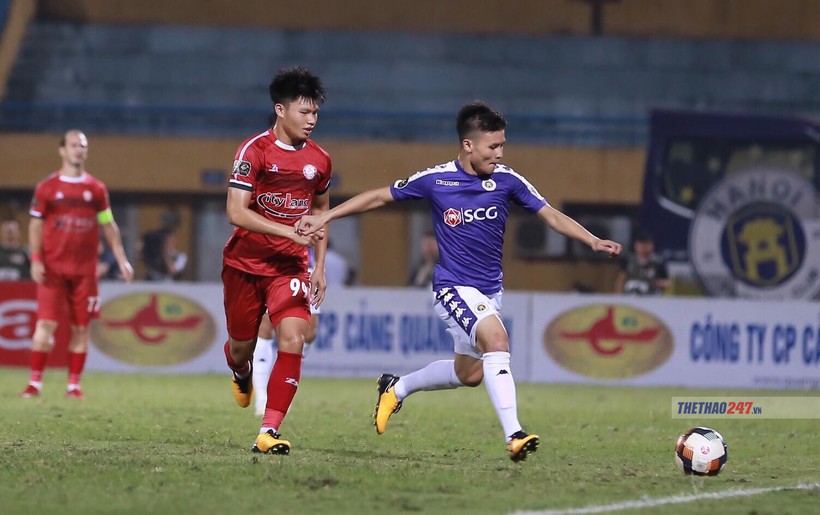 Quang Hải đã tỏa sáng với 1 pha kiến tạo thành bàn trong trận đấu với TP.HCM.