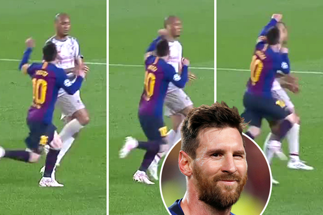 Tình huống mà Messi được cho là đã đấm Fabinho.