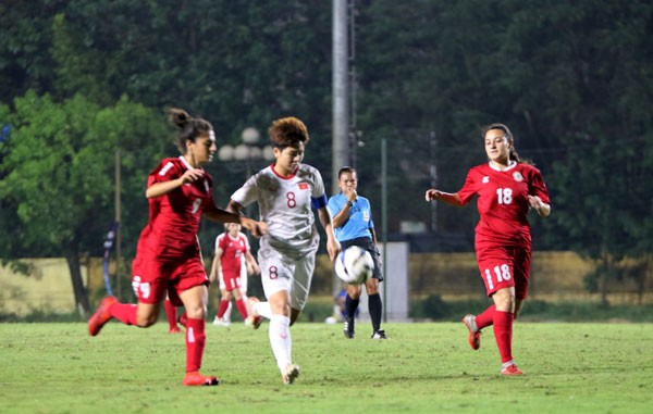 Các cầu thủ U19 nữ Việt Nam đã có một trận đấu cố gắng.