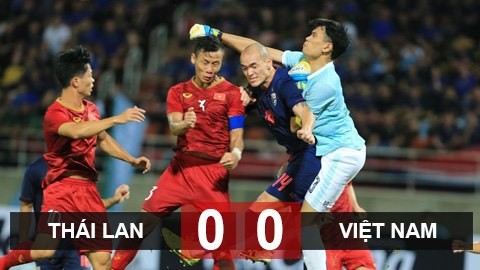 ĐT Thái Lan hòa ĐT Việt Nam 0-0 trên sân nhà. 