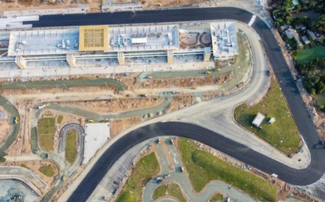 Toàn cảnh đường đua F1 Việt Nam đang hoàn thiện