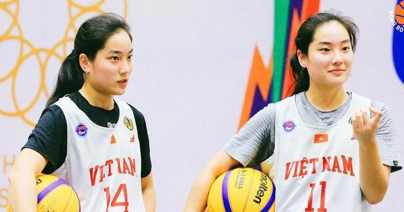 Cặp song sinh nổi tiếng của bóng rổ Việt Nam tại SEA Games 32