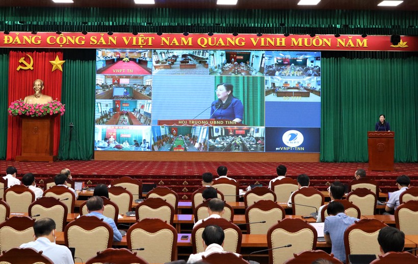 Đồng chí Nguyễn Thanh Hải, Ủy viên Trung ương Đảng, Bí thư Tỉnh ủy, Trưởng đoàn Đại biểu Quốc hội tỉnh Thái Nguyên phát biểu tại chương trình.