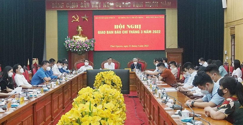 Hội nghị Hội nghị giao ban báo chí tháng 3 năm 2022 tỉnh Thái Nguyên