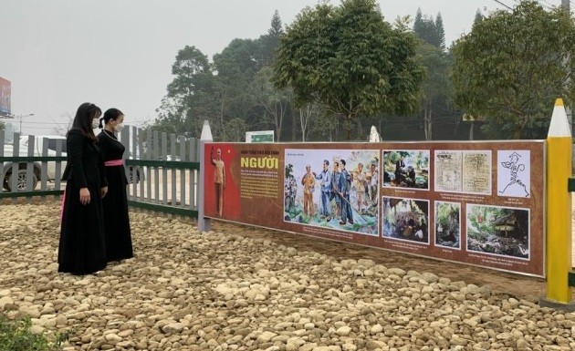 Không gian "Con đường lịch sử" của Khu giáo dục trải nghiệm về nguồn tại Thái Nguyên